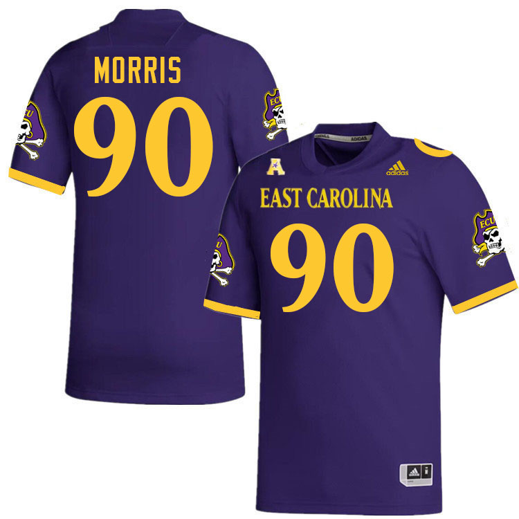 Elijah Morris ECU Jersey,East Carolina Pirates #90 Elijah Morris Jersey Youth College-Purple